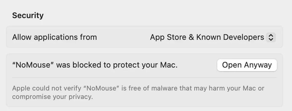 macOS open anyways